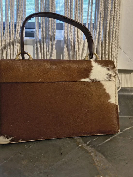 Cowhide Top-Handle Women's Bag - Picture 2 of 5